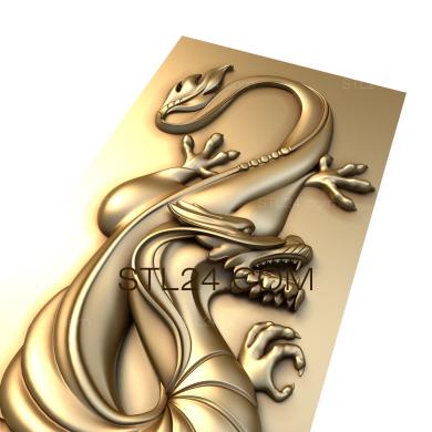 Панно (Панно Китайсксий дракон, PD_0282) 3D модель для ЧПУ станка
